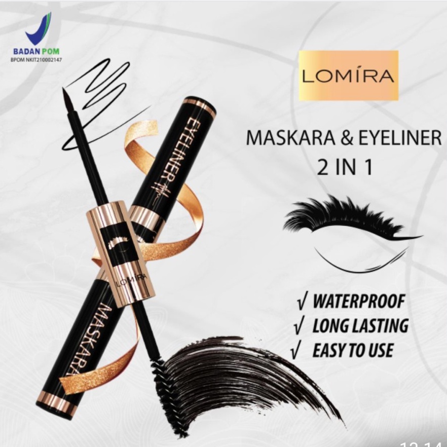 LOMIRA Mascara Eyeliner 2in1 Waterproof