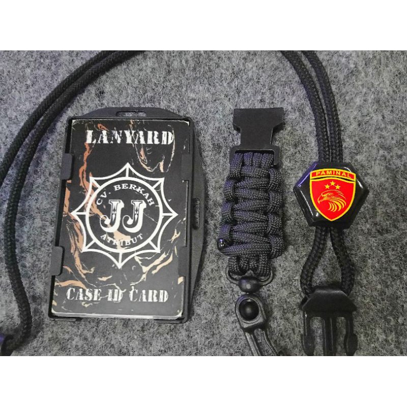 

lanyard tactical id case logo paminal model cord