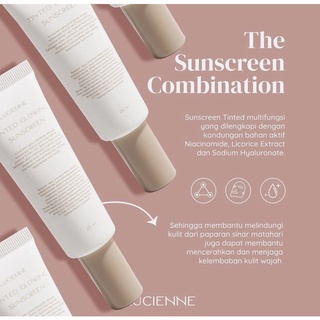 Jual FREE GIFT - LUCIENNE tinted glowing sunscreen kemasan baru ungu ...