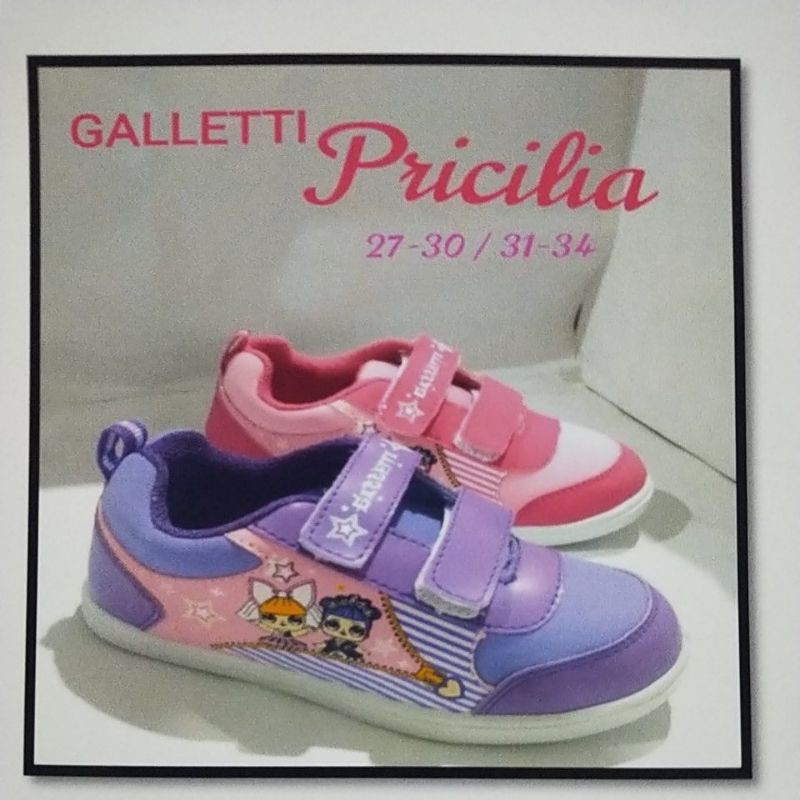 GALLETTI  PRICILIA - 27-34 SEPATU FASHION SEPATU DOUBLE KRETEKAN SEPATU ANAK PEREMPUAN SEPATU TK SD - GALLETTI PRICILIA -