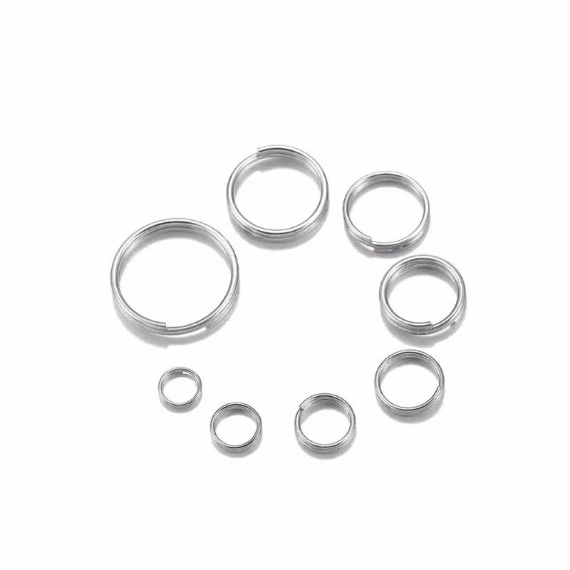 20pcs Ring Split Swivel Konektor Umpan Pancing