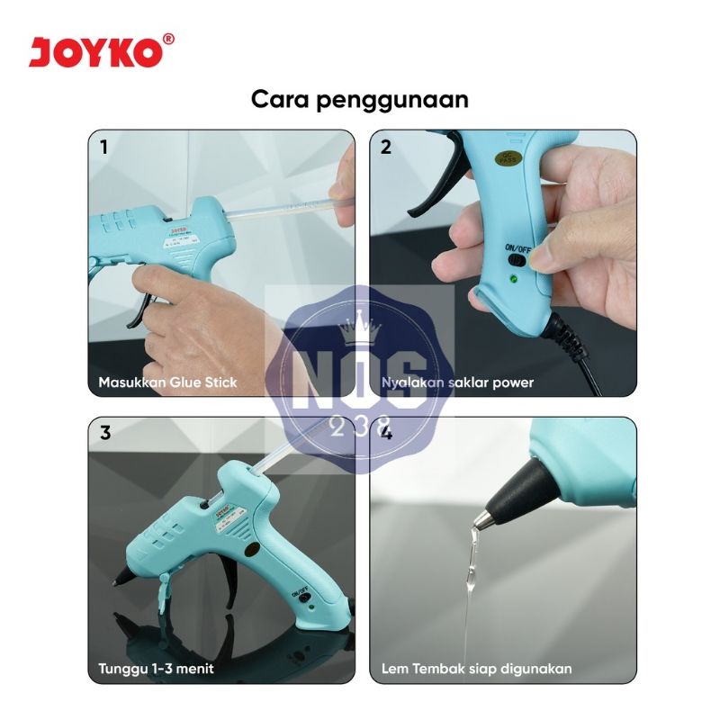 Glue Gun Lem Tembak Joyko GG-853 Pastel