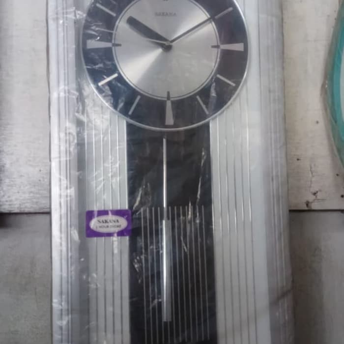 Jam Dinding Asli Sakana Besar Bunyi & Pendulum