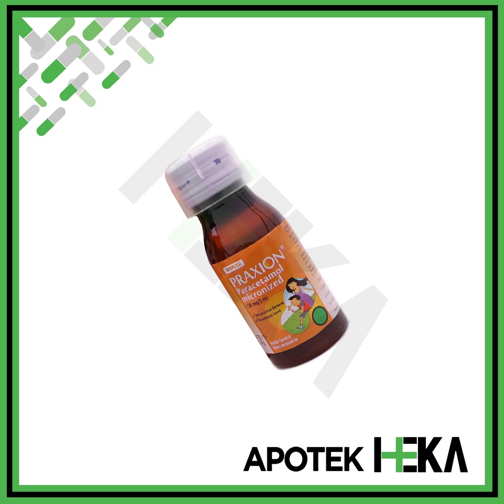 Praxion Suspensi 60 ml Rasa Jeruk - Sirup Demam Penurun Panas (SEMARANG)