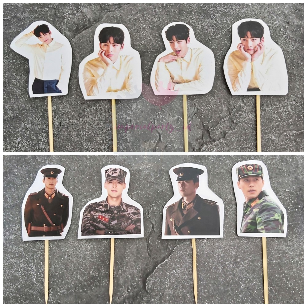 Custom Cake Cupcake Topper Tusukan Kue Artis Korea Kpop Oppa