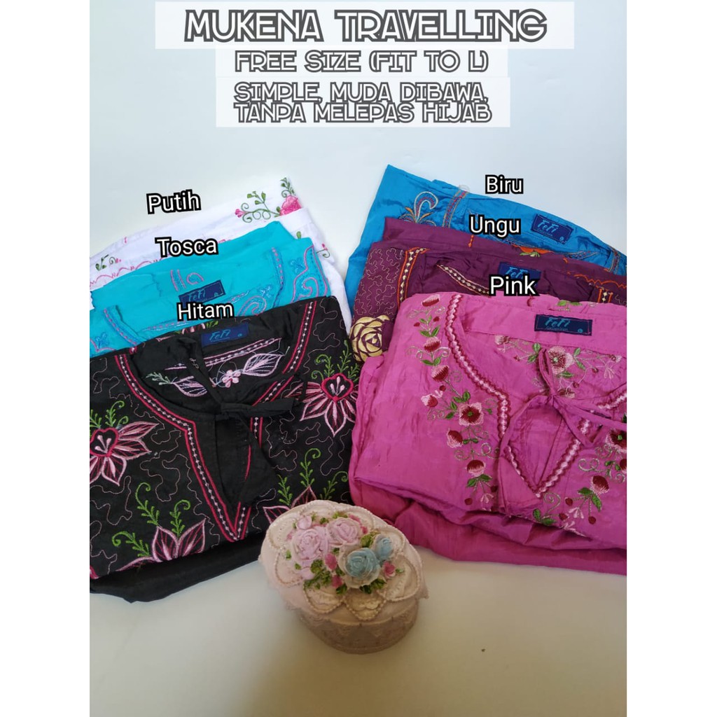 RC Mukena Abaya/Mukena Travelling 354 Bahan Parasut