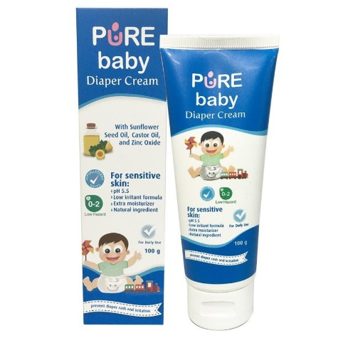 PURE Baby Diaper Cream Krim Bayi Kulit Sensitif 100 Gram