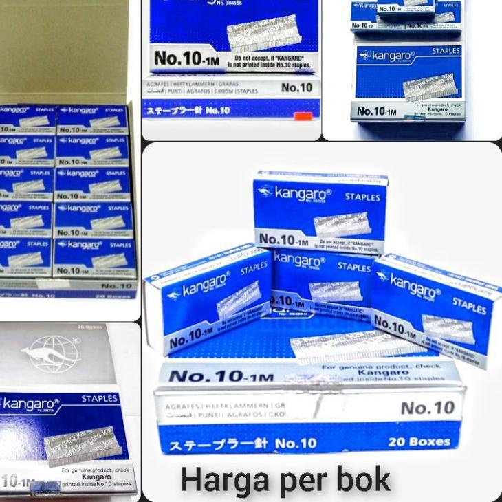 

<SiP ❤> Isi staples kangaro No.10 ( 20 kotak ) //Lagi rame