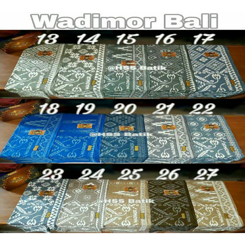 Sarung batik WADIMOR motif bali original
