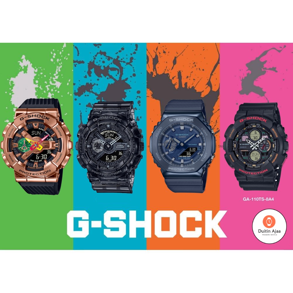 Original Jam Tangan G shock Pria Wanita GShock Wanita G-Shock Ori BM Transparant Model GA110 GA120