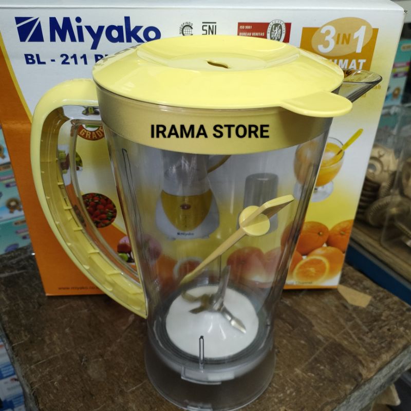 Jual Gelas Set Blender Jus Miyako Bl 211 Ply Ch 511 Ply Original Shopee Indonesia 5743