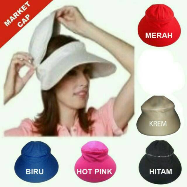 Topi senam topi wanita topi lapangan  topi lebar