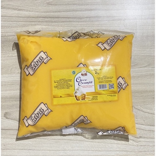 

EDNA CHEESE CREAMFILL 2KG (Isian Roti Krim Keju)