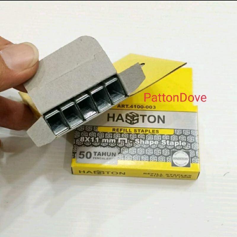 STAPLES ISI STAPLES GUN HASTON PROHEX 8M X 11MM ISI 100PCS