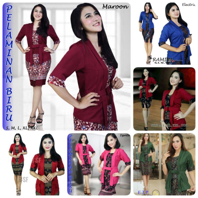 KEBAYA KUTUBATU ROK PENDEK//KABAYA NATAL TERBARU//KABAYA ROK PENDEK 2020//KABAYA BATIK MASAK KINI KE