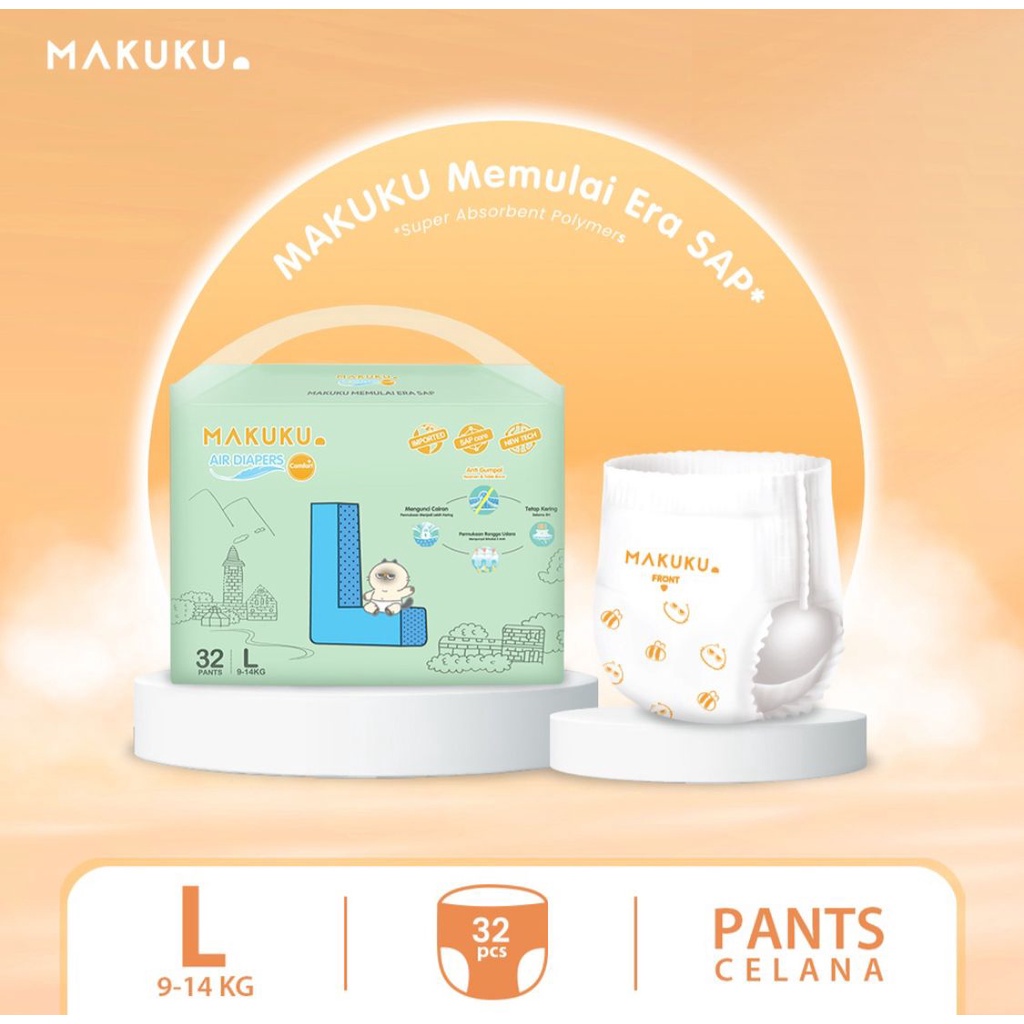 MAKUKU AIR DIAPERS COMFERT PANTS