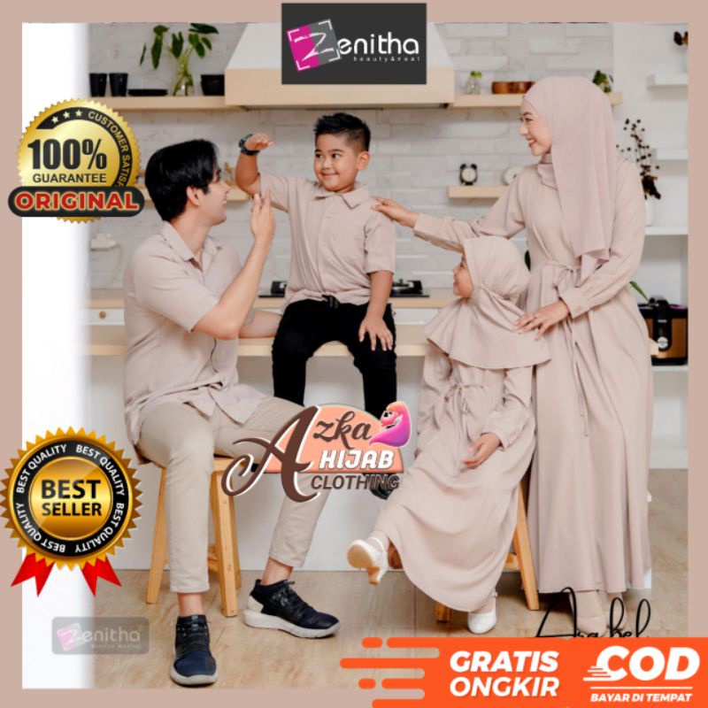 SARIMBIT ARABEL BEIGE SARIMBIT ZENITHA TERBARU LEBARAN 2022 / SARIMBIT KELUARGA LEBARAN 2022 / BAJU 