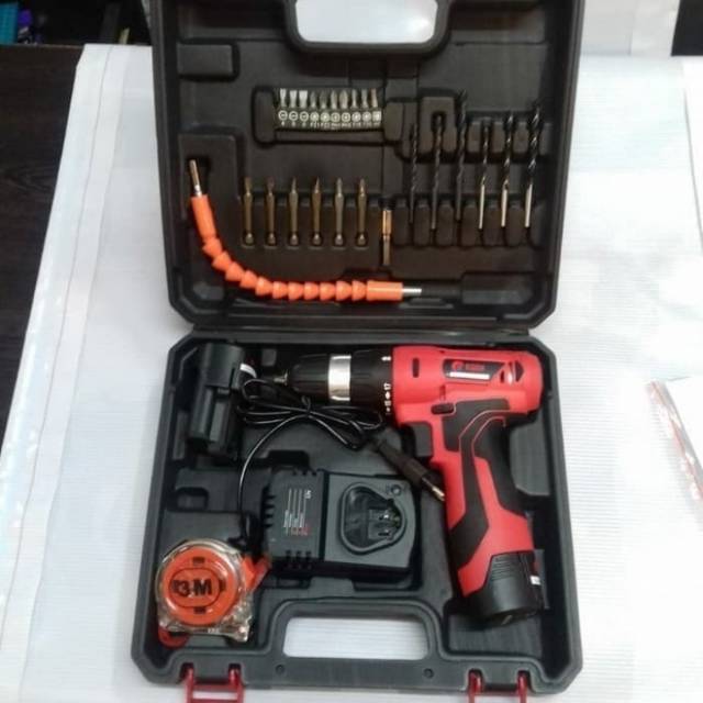 PROMO MURAH Bor Cordless Edon ED3 1210 / Mesin Bor Baterai Edon 12V Cordless Drill Edon 12 Volt