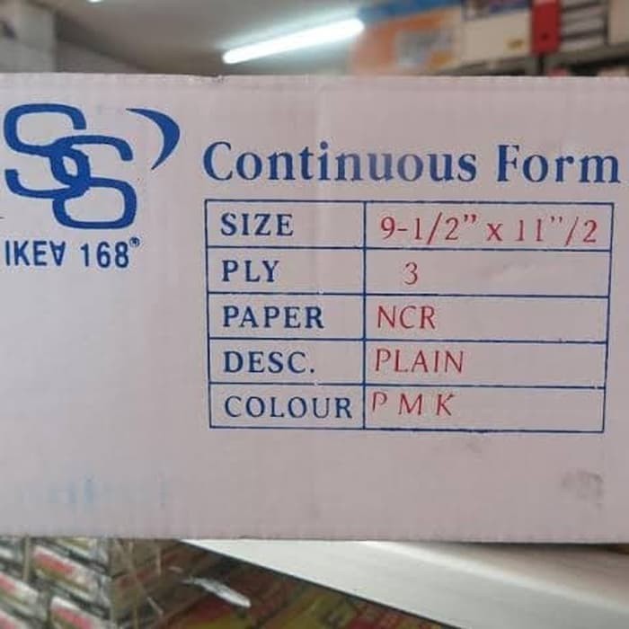 

Continous Form 3 ply merk SS