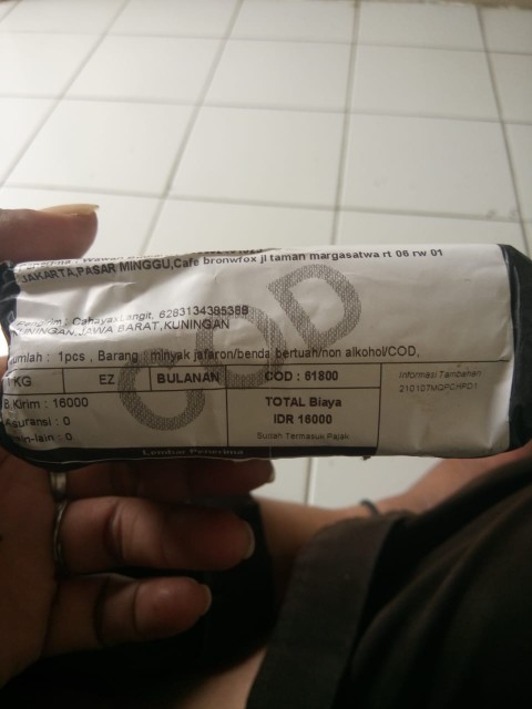 Minyak Jafaron/benda Bertuah/non Alkohol/cod