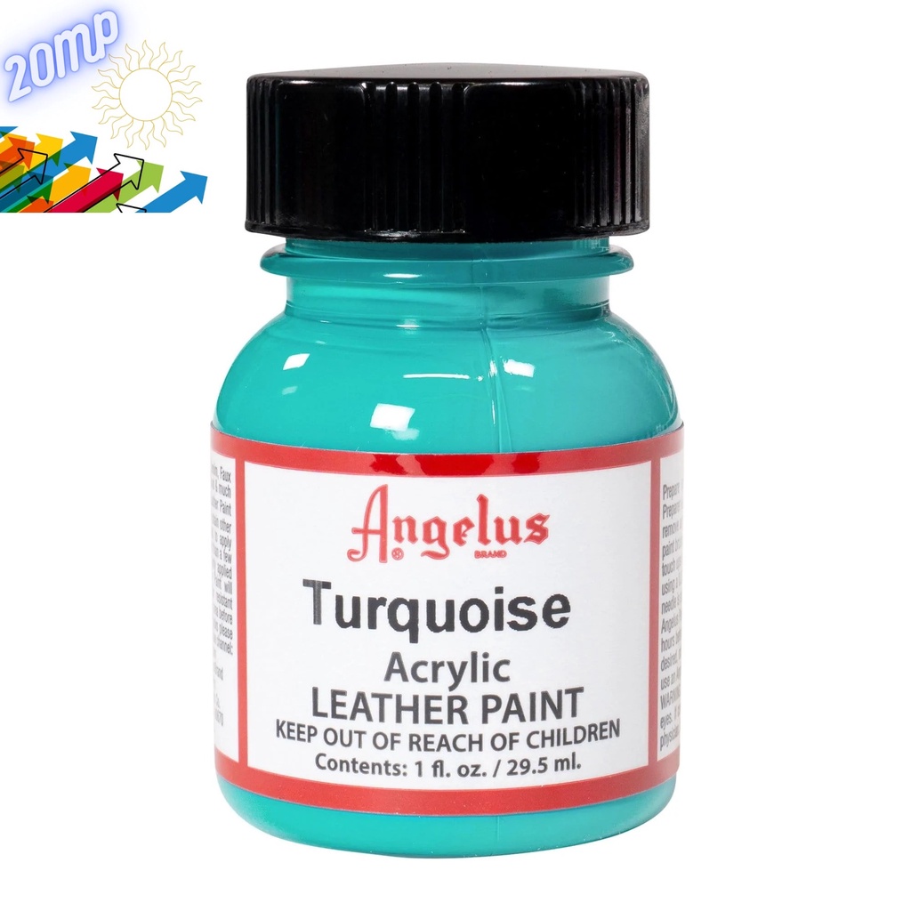 

Angelus Turquoise Leather Paint Cat Bahan Kulit Sepatu Tas Jaket Dll USA