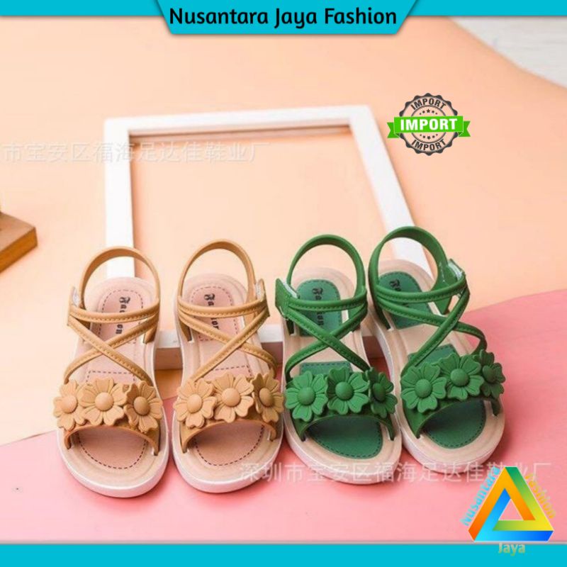 6.6 COD Sandal Anak Perempuan Import 2022 - Sandal Anak Tali belakang