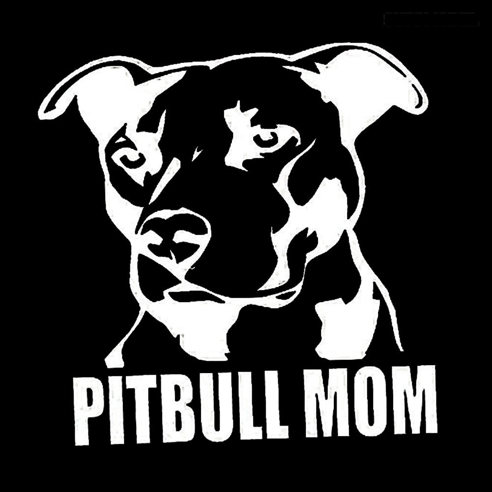 Stiker Reflektif Motif Anjing Pitbull Mom Untuk Dekorasi Bodykaca Mobil