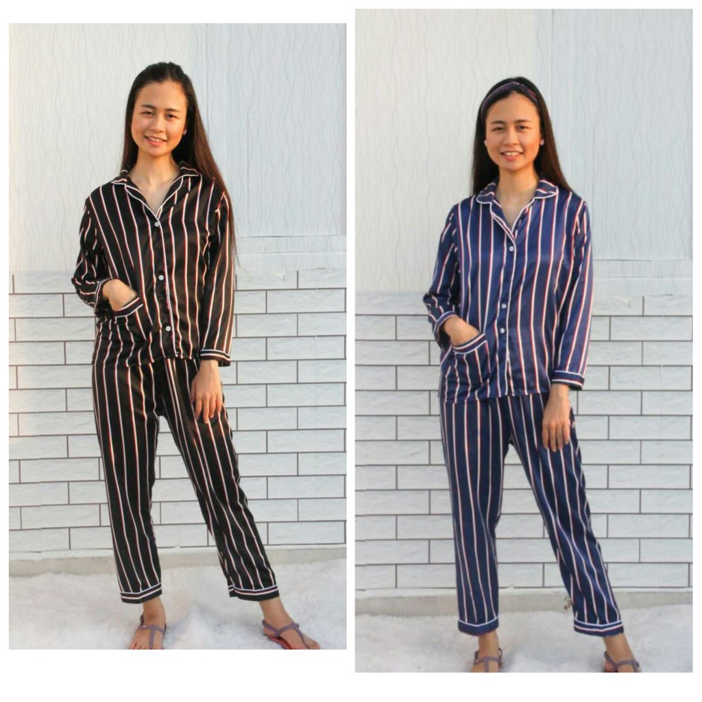 BAJU TIDUR DEWASA PP MOTIF SALUR