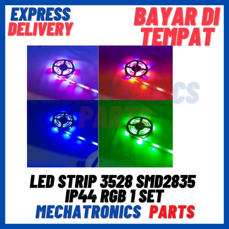 [DSP-9188] LED STRIP 3528 SMD 2835 IP44 RGB+ REMOTE + ADAPTOR + MODUL SET