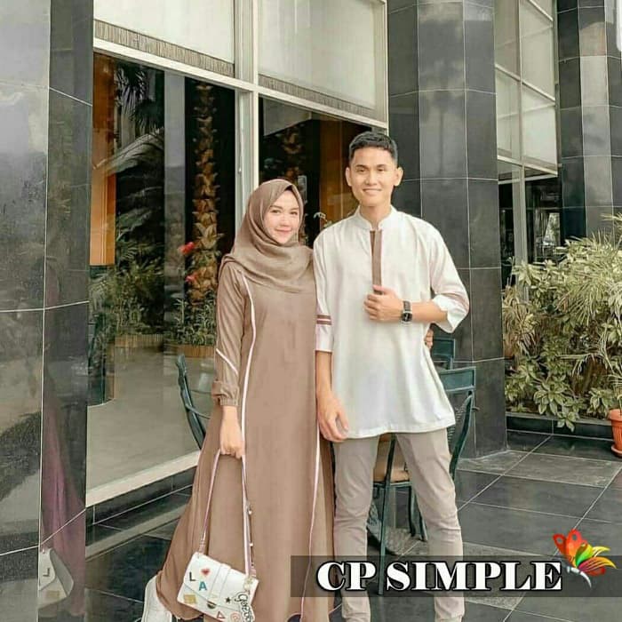 New Model Baju Couple Simple Mocca Gamis Sepasang Baju Kondangan Exclusive Shopee Indonesia