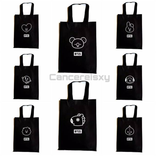 Tote Bag BT21 "'Cancereisxy