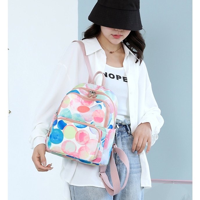 TAS RANSEL WANITA IMPORT KOREA ANTI AIR LUCU SEMIA TA603P3 GENDONG PINK PREMIUM BACKPACK PUNGGUNG SEKOLAH KULIAH KERJA BRANDED BATAM MURAH CEWEK REMAJA KEKINIAN MURAH