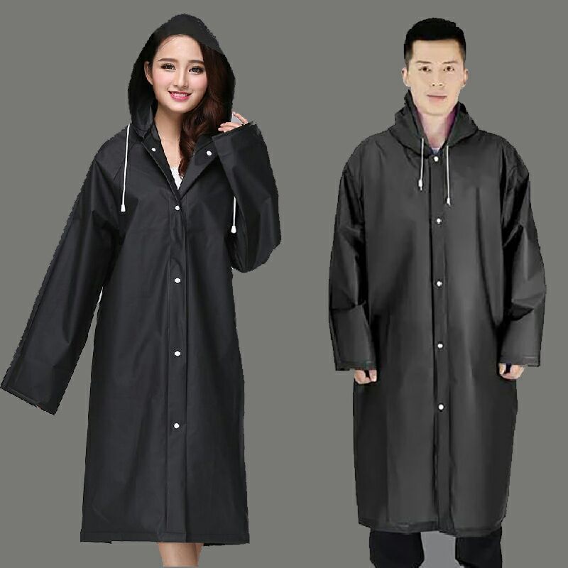 Jas Hujan Portable Raincoat Poncho With Hood - TY876