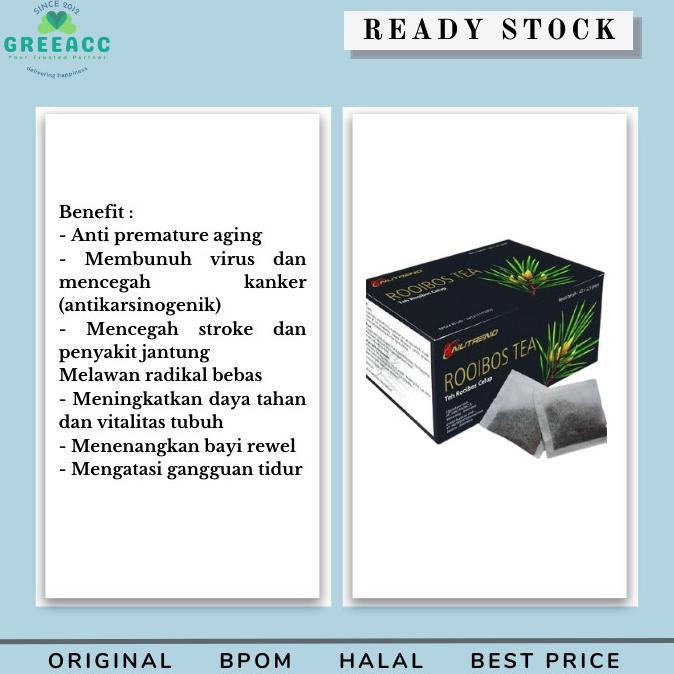 (BISA COD) Nutrend Rooibos Tea Teh Celup Herbal 40 Kantong Roibos DISKON Kode 853