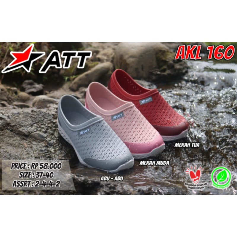 sepatu karet ATT AKL 160 - sepatu slip on karet wanita