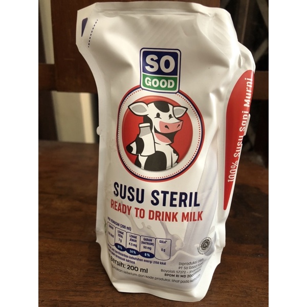 SUSU STERIL SO Good Pouch 200 ml