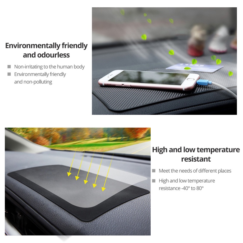 Universal Car Dashboard Anti Slip Pad/Slip Pad Besar Anti Selip Mobil Sticky Pad /Car Dashboard Non Slip Grip Sticky Pad Phone Holder Mat Anti-skid Silicone Mat Car Mat Car Interior Accessories