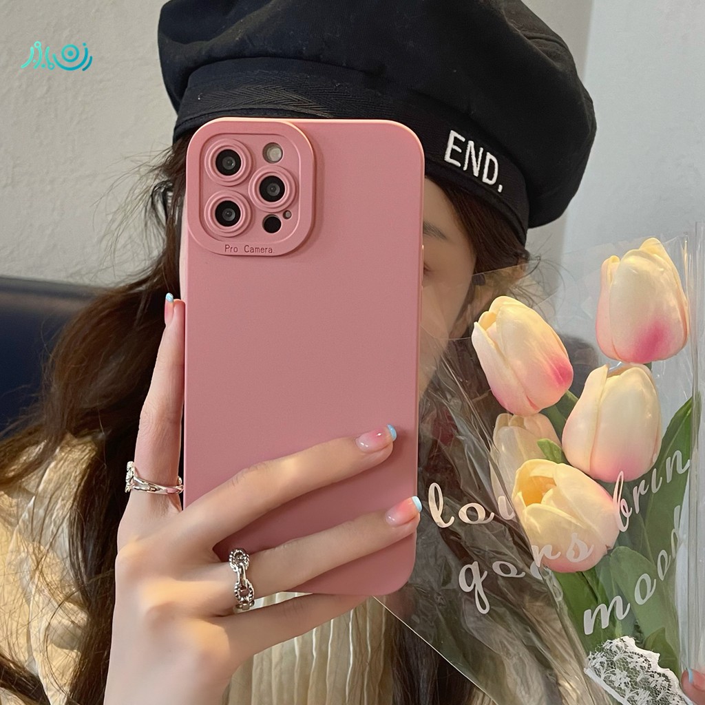 iPhone 13 Pro MAX Liquid silicone case for iphone 12 11 pro max X XS MAX XR 7+ 8Plus 11 pro Morandi color camera protector full cover soft case