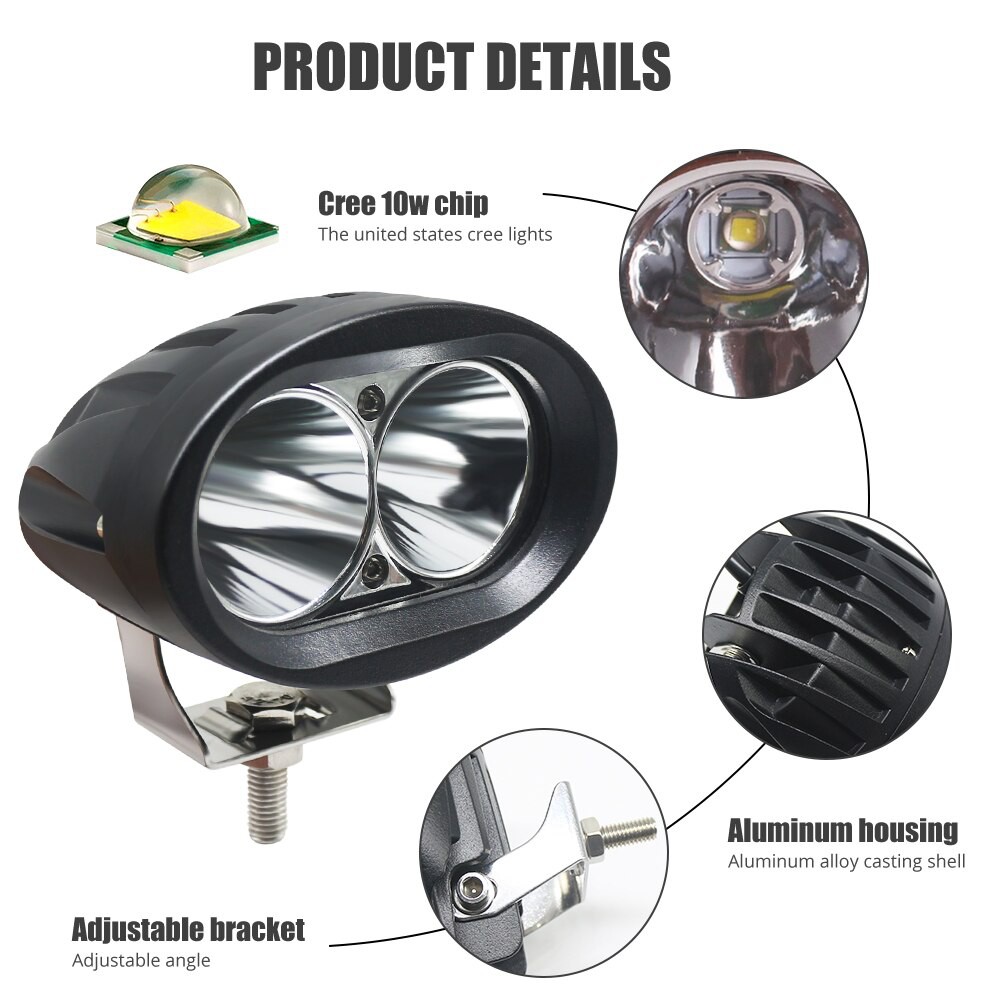 LAMPU LED SOROT TEMBAK OWL CREE 20W OVAL OFFROAD SUPER TERANG DAN FOKUS