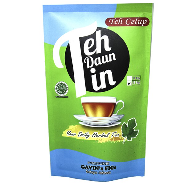 

Gavin's Figs - Teh Celup Daun Tin Kemasan Pouch (Isi 25 Bags)