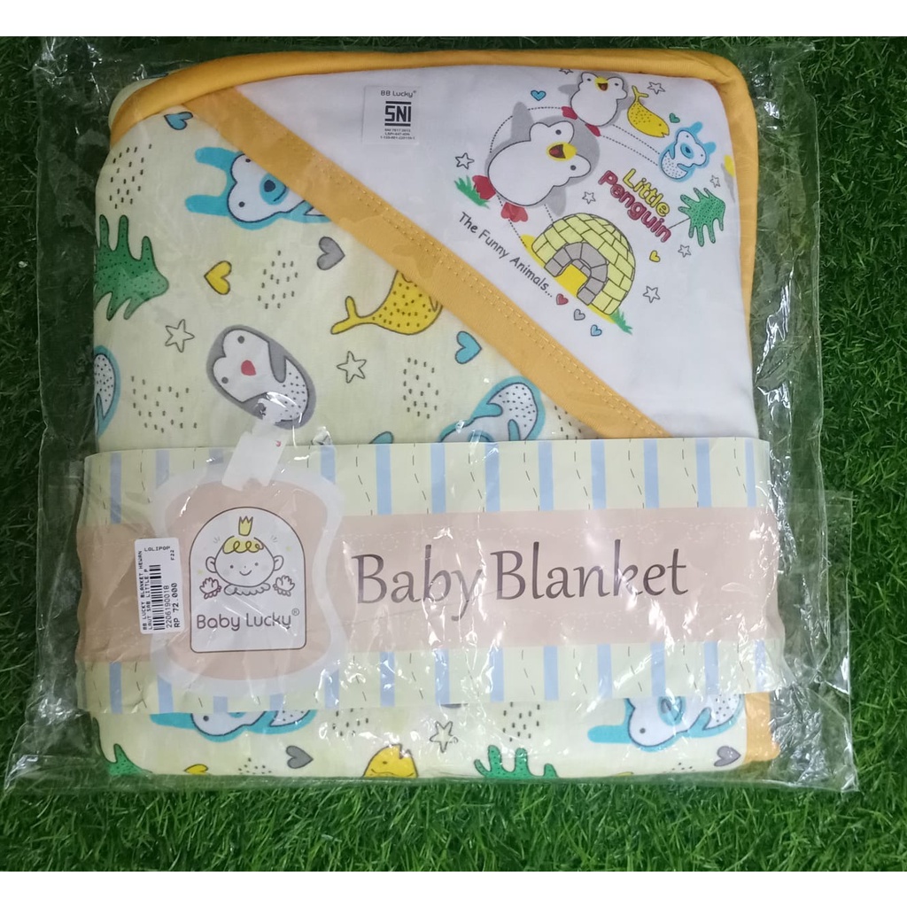 BABY LUCKY Blanket Selimut Topi Bayi