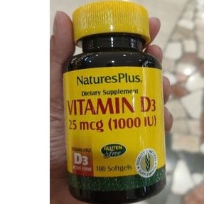 Nature's Plus Vit D3 1000IU isi 180