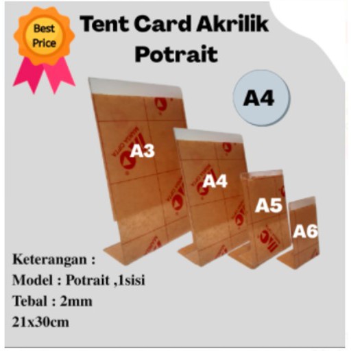 

akrilik a4 potrait 1sisi