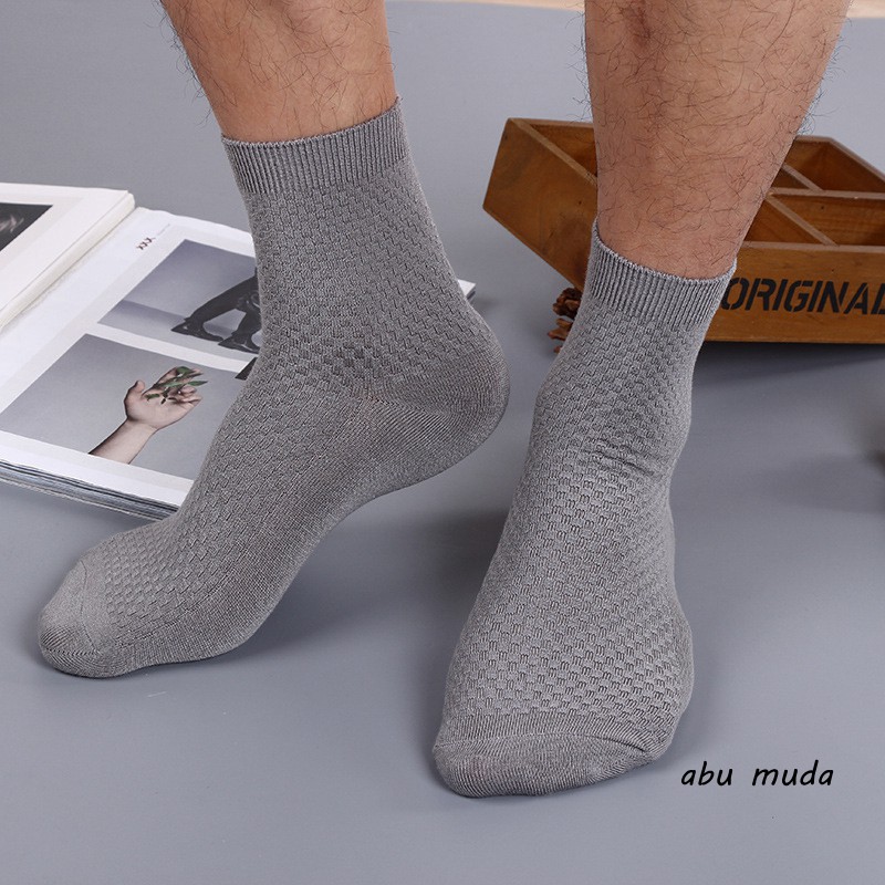 kaos kaki Pria Bambu Serat Kaus Kaki Kaus Kaki Anti Bakteri Kasual Bisnis Socks W03