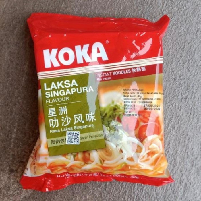 

KOKA MIE INSTANT RASA LAKSA SINGAPURA 90g