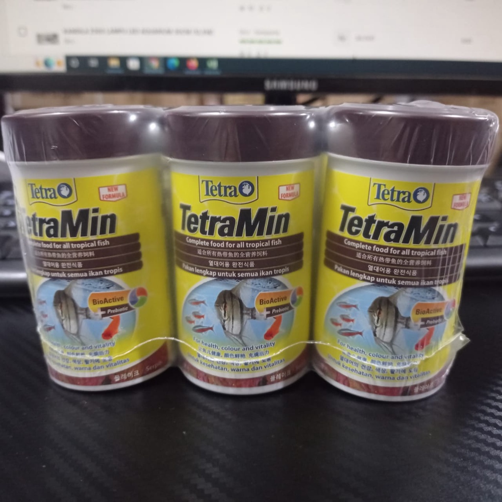 TETRAMIN FLAKES 20GR/100ML FLAKES/SERPIH UNTUK IKAN TROPIS / TETRA MIN FLAKES