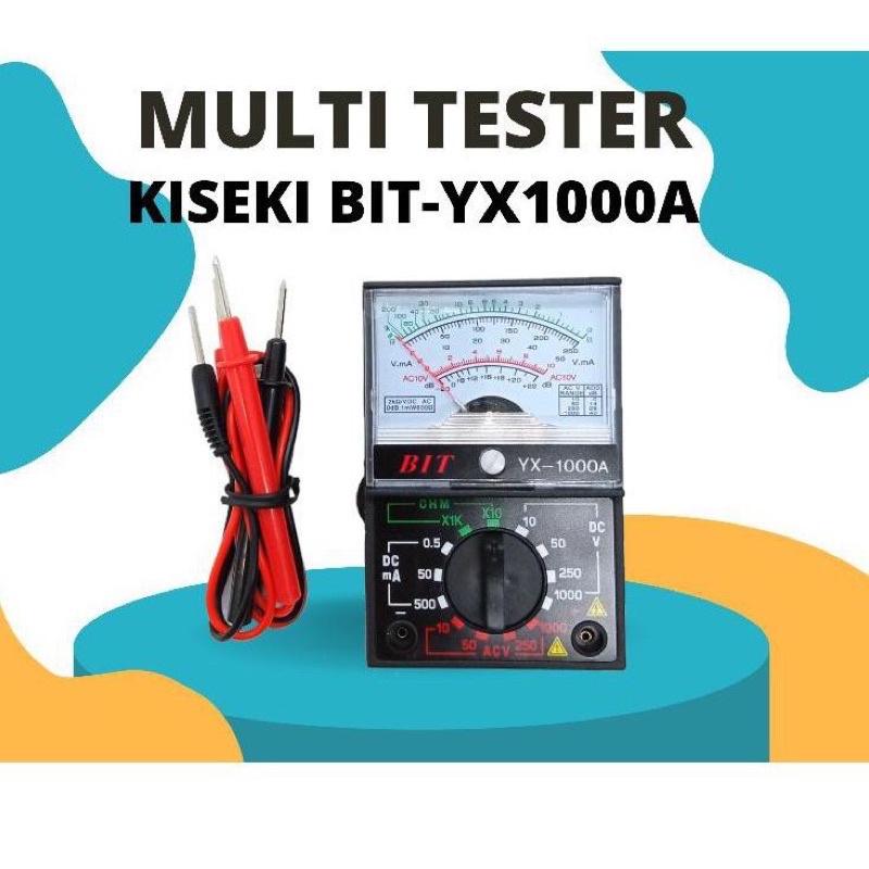 Multitester analog Avometer kecil Avo kecil KISEKI / VIPER/KOSS Mini tester minitester voltmeter 1000A