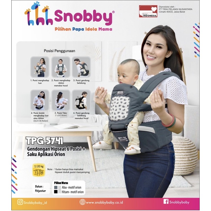gendongan snobby terbaru hipseat