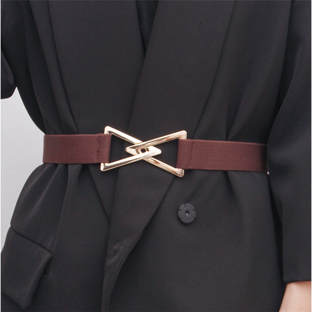 Ikat Ban Pinggang Wanita Elastis #16 TWIN ANGLE Korea Fashion Gasper Sabuk Karet Cewe Womens Belt Wanita