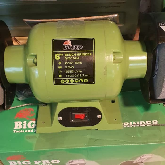 gurinda duduk 6 inch bench grinder merk bigpro md-150a